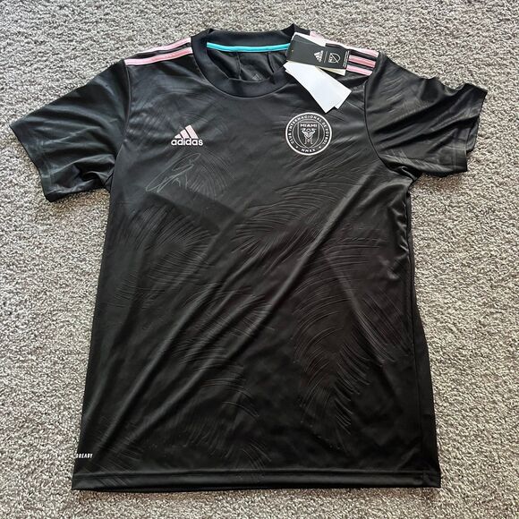 NEW Adidas Inter Miami FC Autographed Jersey Black 2020-21 Men’s Size Large - Picture 1 of 8